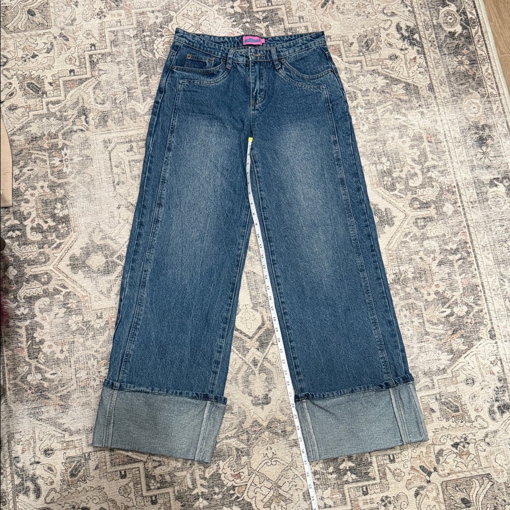 VINTAGE Edikted Y2K Wide Leg Jeans